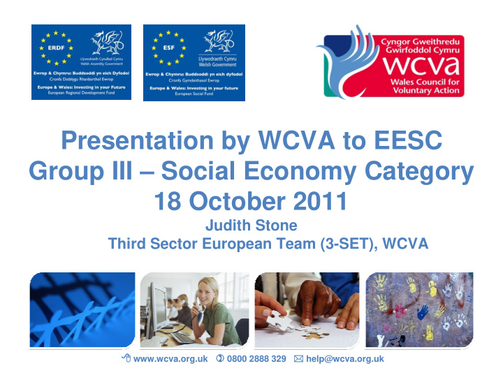 presentation by wcva to eesc group iii social economy