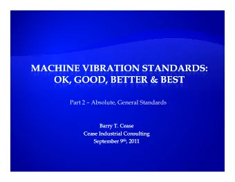 Part 2  Absolute, General Standards  Barry T. Cease  Barry T. Cease  Cease Industrial Consulting