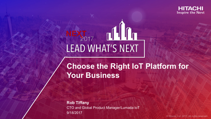 choose the right iot platform for your business