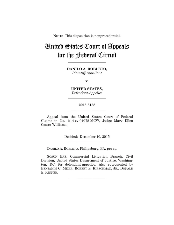 united states court of appeals for the federal circuit