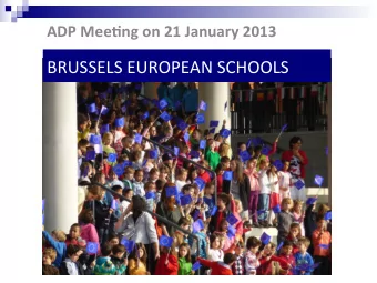 BRUSSELS  EUROPEAN  SCHOOLS    CENTRAL    ENROLMENT      AUTHORITY    (CEA)