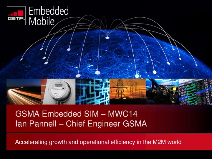 ian pannell chief engineer gsma