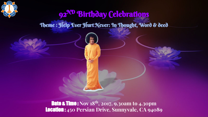 92 nd birthday celebrations