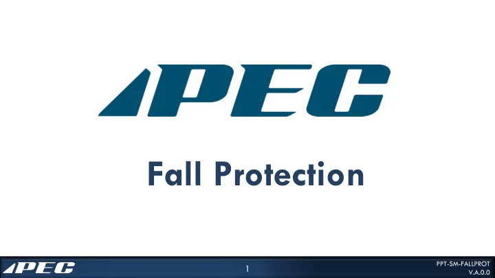 fall protection