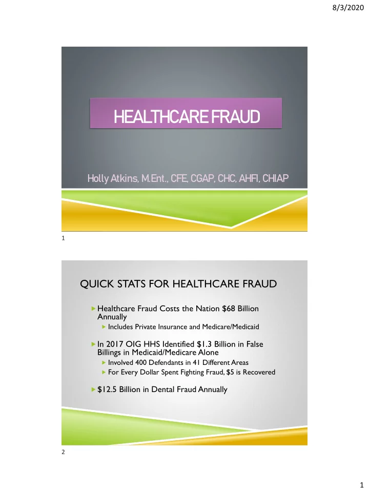 healthcare fraud
