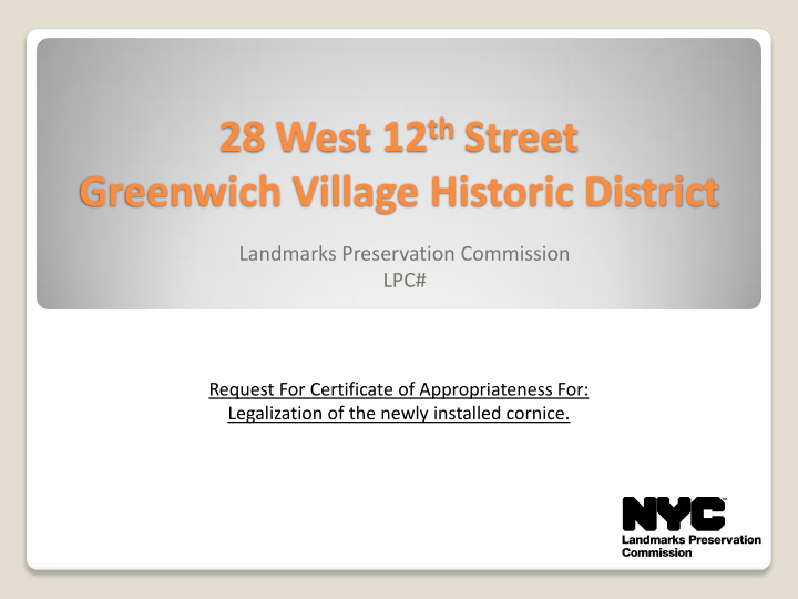 greenwich village historic district