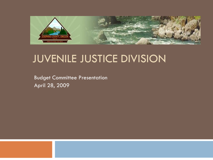 juvenile justice division