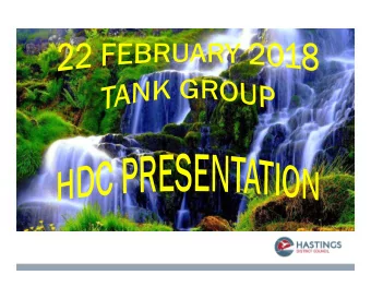 HDC STORMWATER MANAGEMENT  AGENDA  1.  Global Consent  Key Themes  2.  Adaptation - Catchment