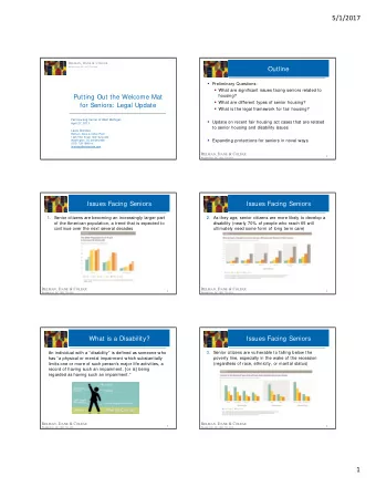 5/1/2017 R ELMAN , D ANE &amp; C OLFAX W ASHINGTON , DC, (202) 728-1888  Outline  Preliminary