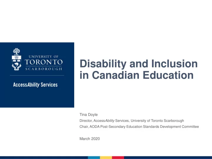 disability and inclusion in canadian education