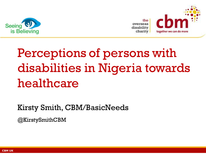 perceptions of persons with disabilities in nigeria