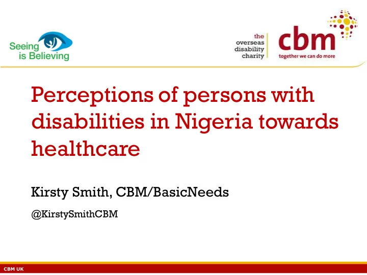 perceptions of persons with disabilities in nigeria