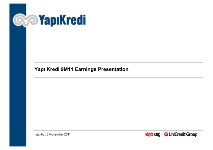 yap kredi 9m11 earnings presentation