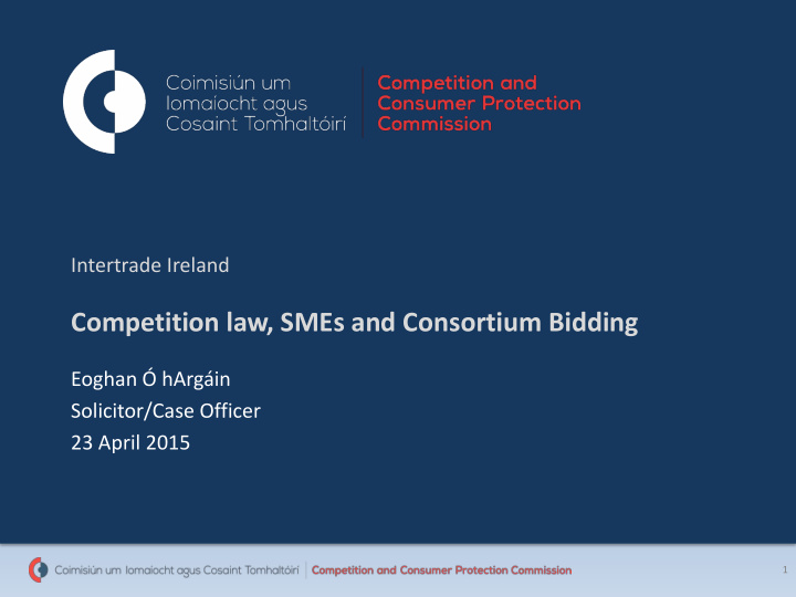 competition law smes and consortium bidding