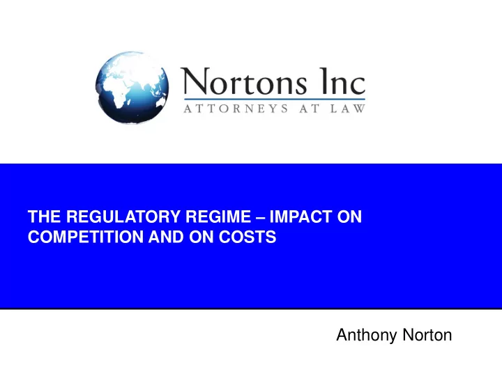 anthony norton introduction scope of the inquiry