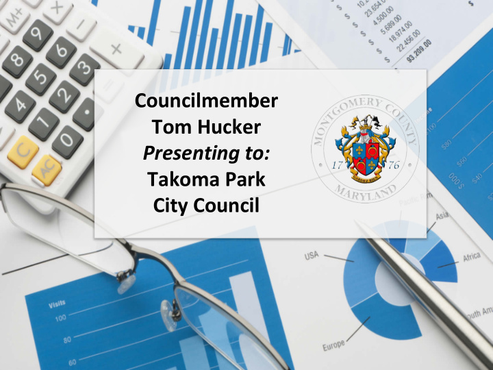 councilmember tom hucker presenting to takoma park city