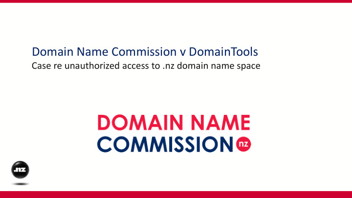 domain name commission v domaintools