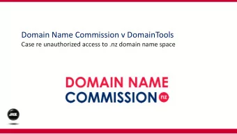 Domain Name Commission v DomainTools  Case re unauthorized access to .nz domain name space