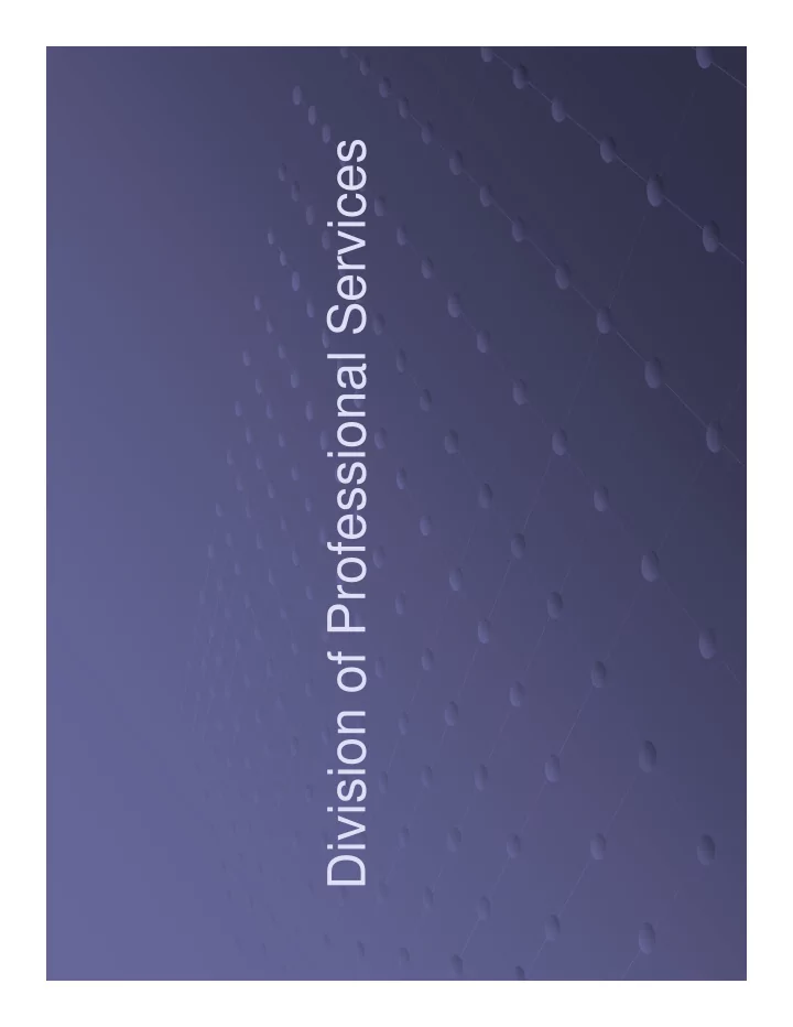 division of professional services prequalification