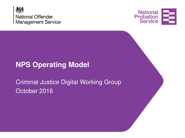 nps operating model
