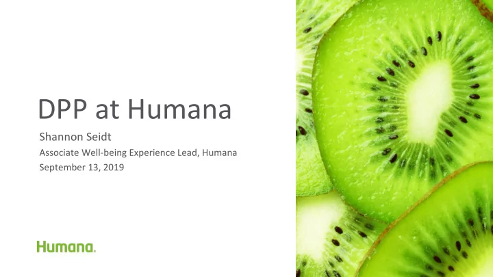 dpp at humana