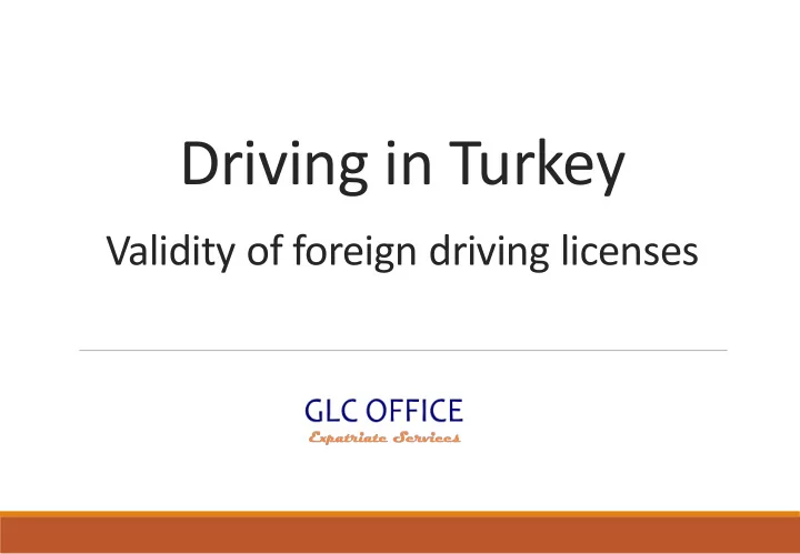 driving in turkey