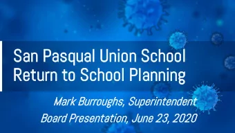 Retu  Re  turn to  rn to Sc  School  hool Pl  Planning  anning  Ma  Mark  rk Bu  Burr  rroug