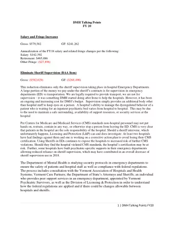 The Department of Mental Health is studying security protocols in emergency departments to  ensure