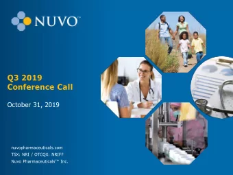 Click to edit Master title style  Q3 2019  Conference Call  October 31, 2019