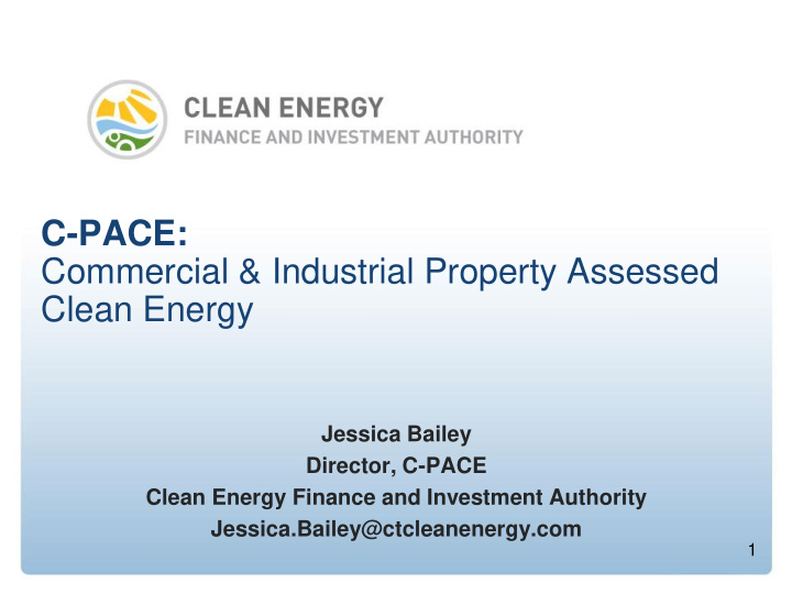 c pace commercial industrial property assessed clean