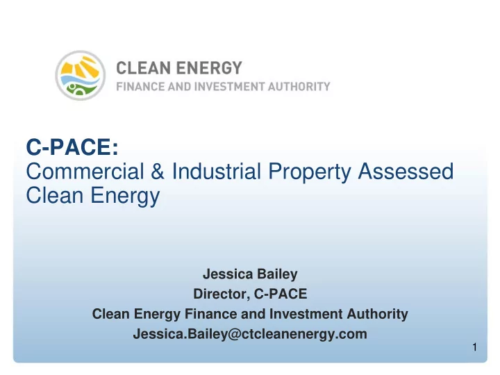 c pace commercial industrial property assessed clean