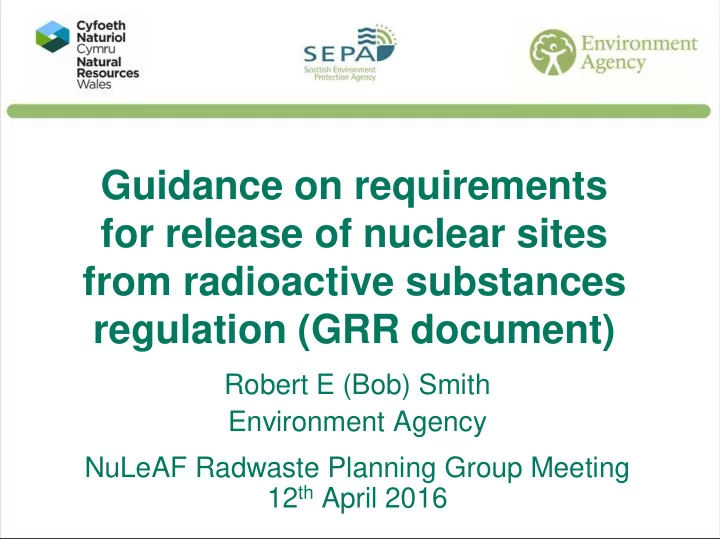 guidance on requirements