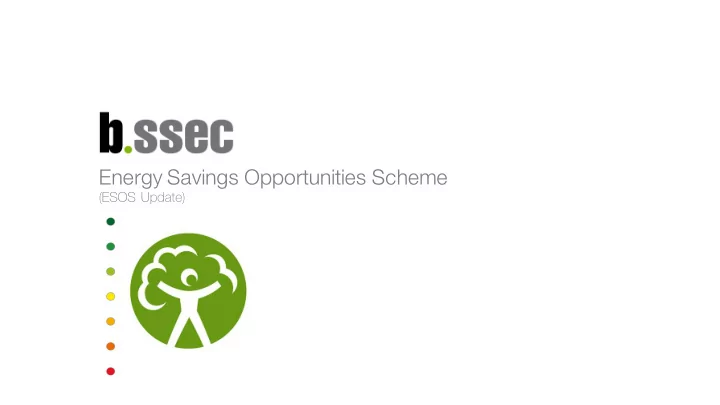 energy savings opportunities scheme