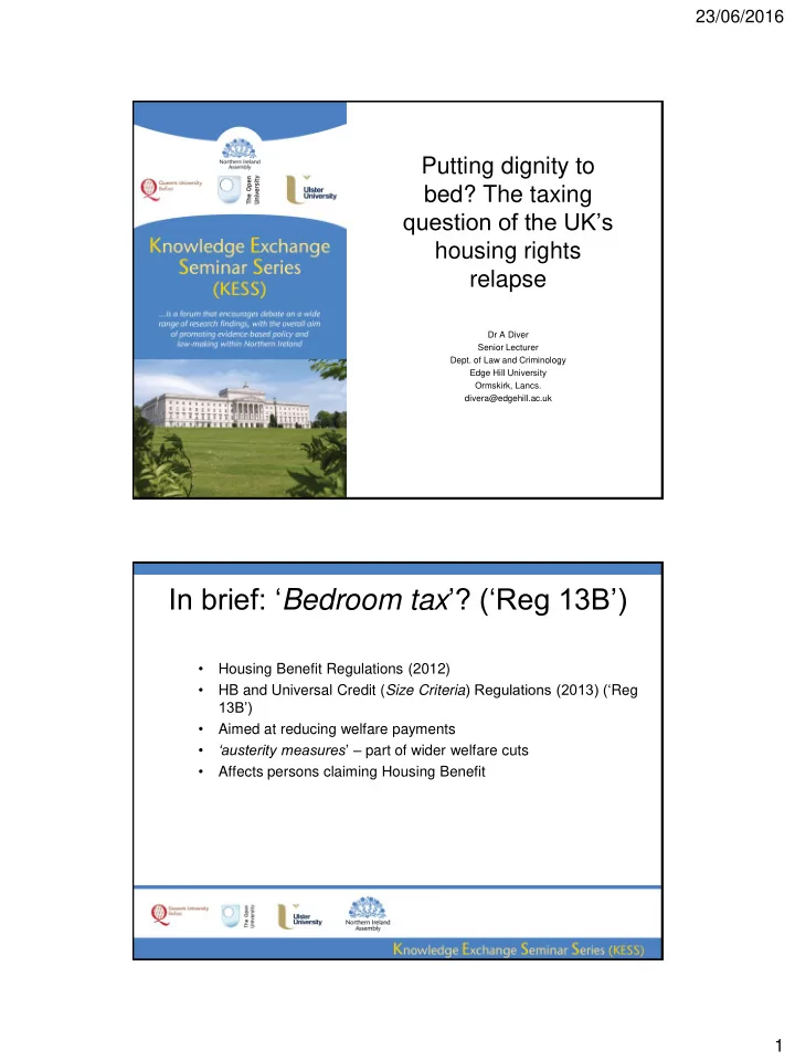 in brief bedroom tax reg 13b