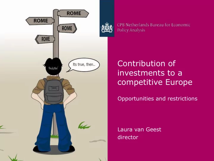 investments to a