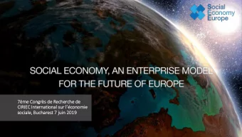 7m  me Con  Congrs de  e Rech  echerche de  e  CIR  CIRIEC In  International sur r