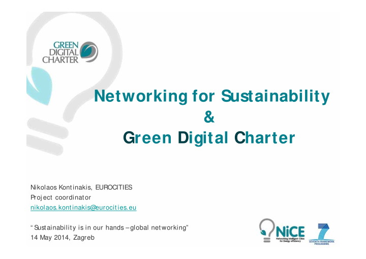 networking for sustainability green digital charter