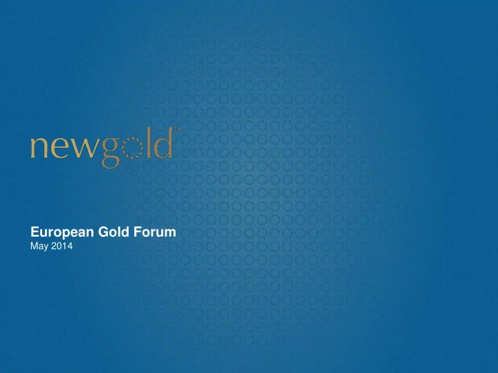 european gold forum