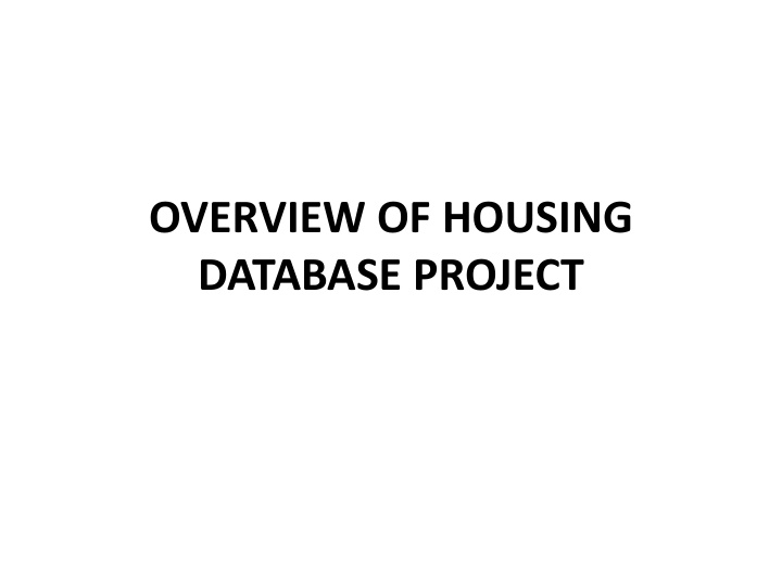 database project who are we serving cases by community