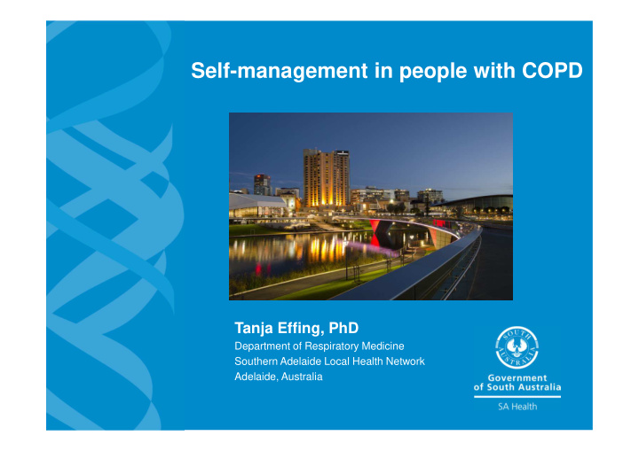 self management in people with copd