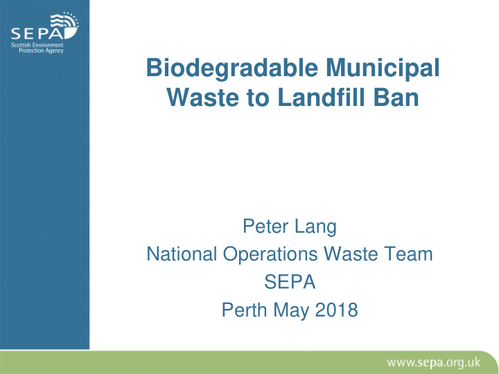 biodegradable municipal
