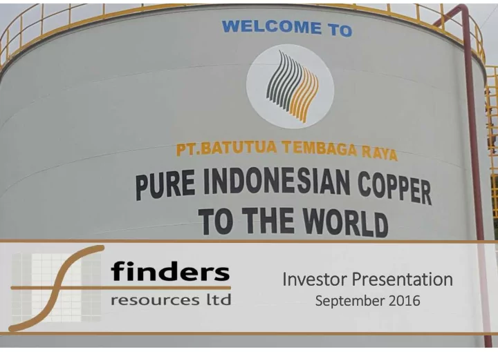 investor presentation
