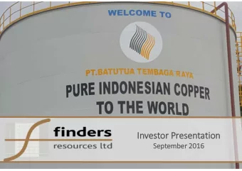 Investor Presentation  September 2016  Disclaimer  This presentation (Presentation) has been