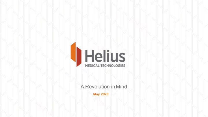 a revolution inmind