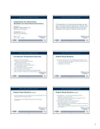 1  Background on Appropriations Process  Background on Appropriations Process  (contd)  Legal