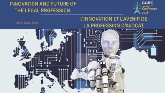 The Future of Legal  Services in seven minutes   and four chapters 1. Dont forget