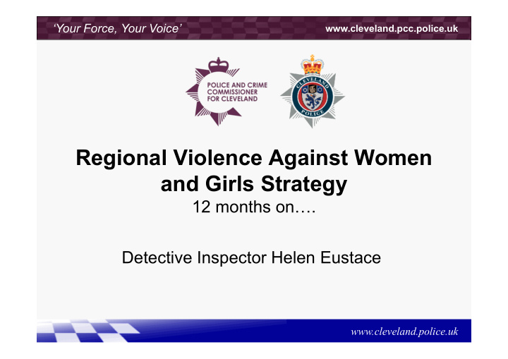regional violence against women and girls strategy