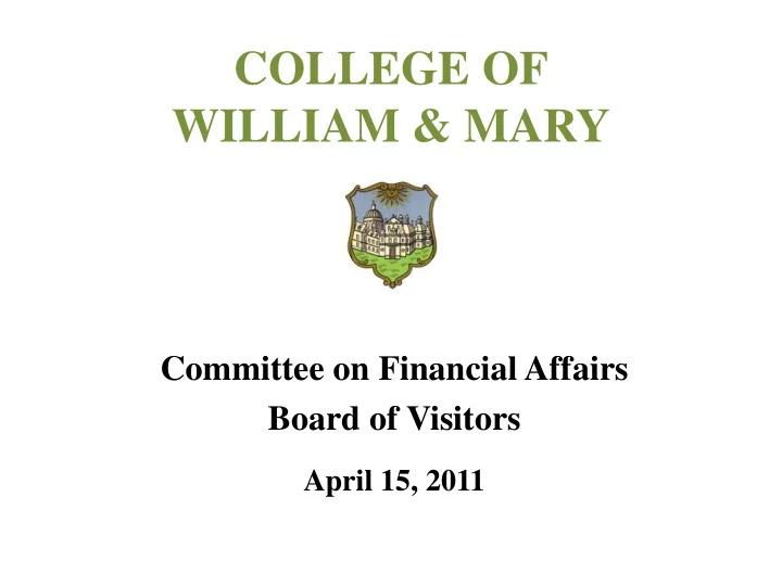 college of william mary