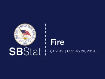 Fire  Q1 2019 | February 26, 2019  Department Updates  Community Paramedicine  Community