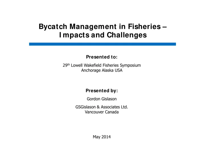 bycatch management in fisheries i mpacts and challenges